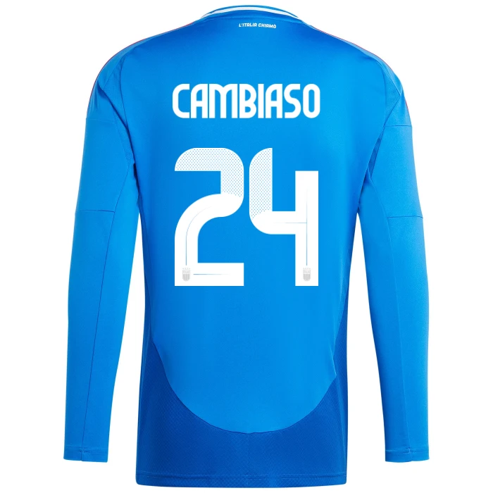 ITALY FIGC HOME JERSEY LONG SLEEVES 2024