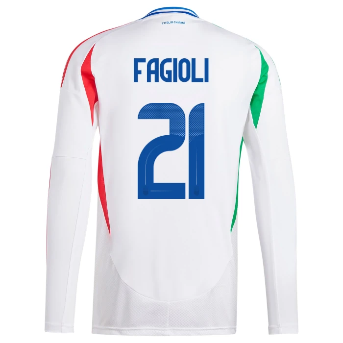 ITALIA FIGC MAGLIA GARA AWAY MANICHE LUNGHE 2024