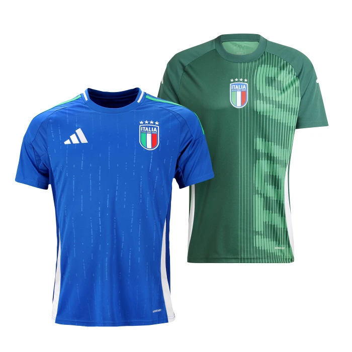 PACK ITALY FIGC HOME JERSEY 2024 + PRE MATCH JERSEY 2024