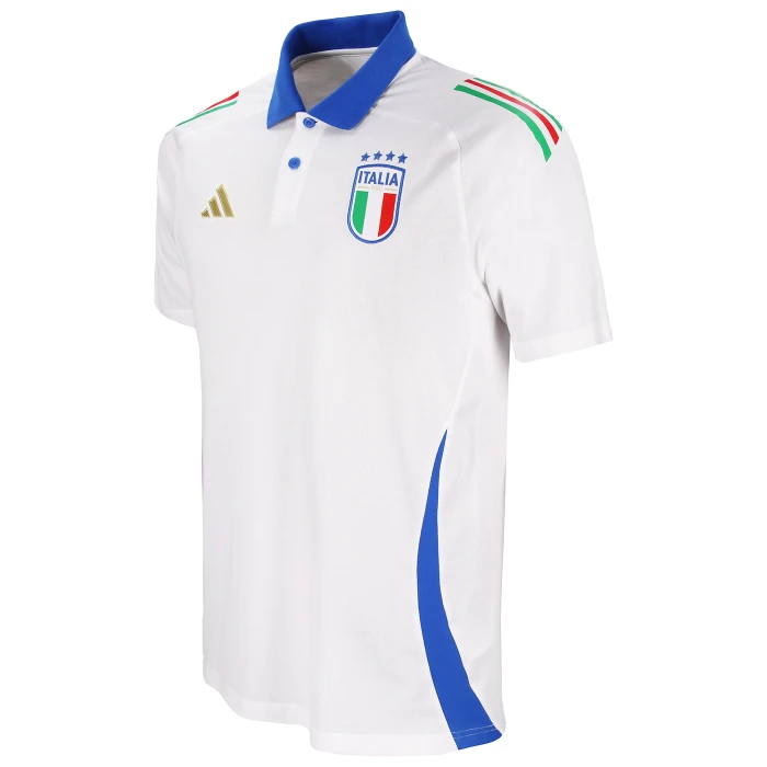 ITALY FIGC WHITE POLO 2024