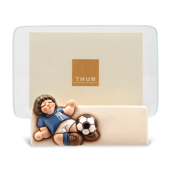 ITALY THUN X FIGC CERAMIC AND GLASS PHOTO FRAME