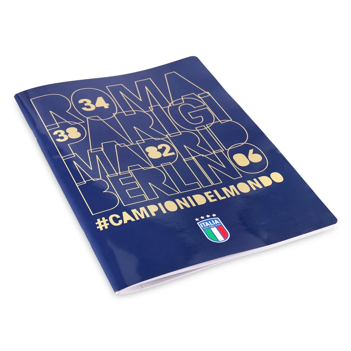 ITALY FIGC SQUARED NOTEBOOK #CAMPIONIDELMONDO