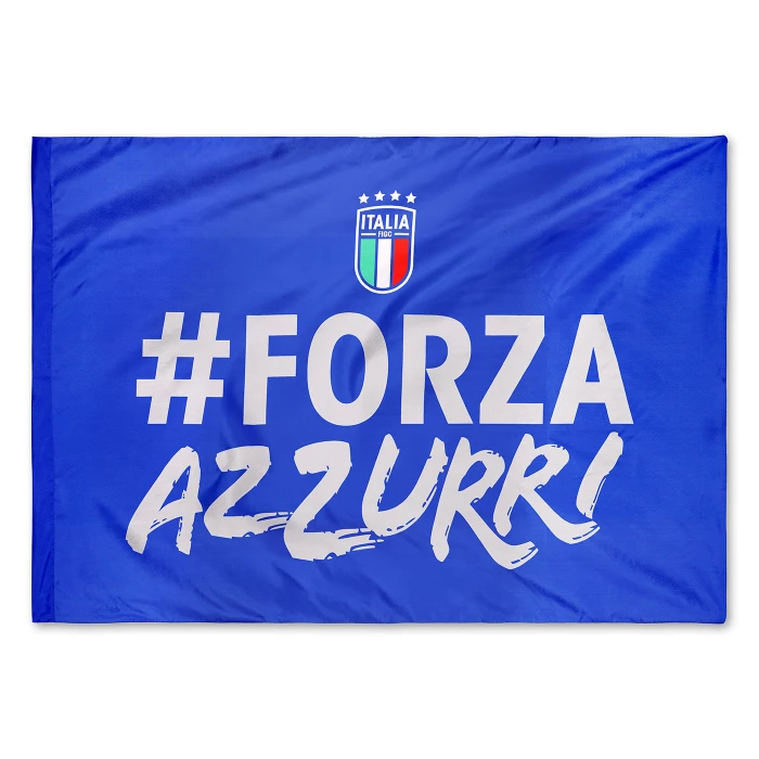 ITALY FIGC BLUE FLAG