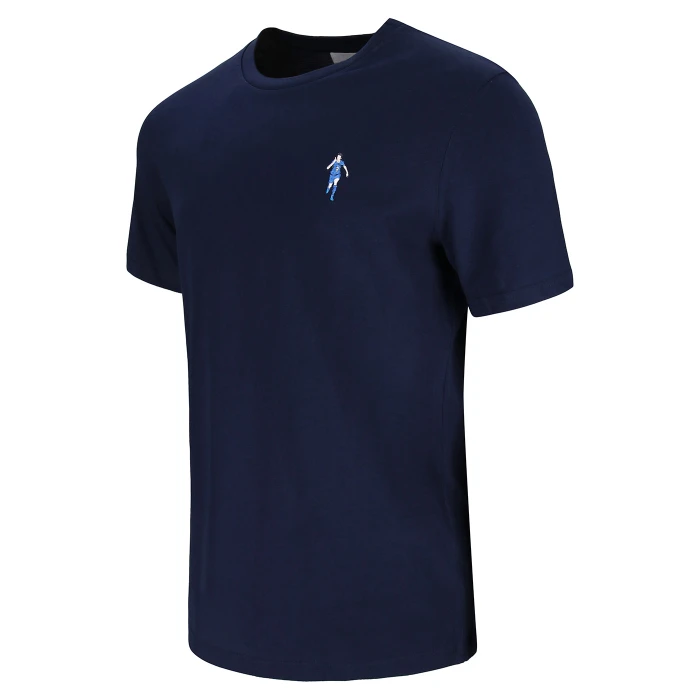 ANDIAMO A BERLINO! TACCHETTEE X ITALIA FIGC BLUE EMBROIDERED T-SHIRT