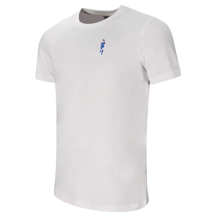 ANDIAMO A BERLINO! TACCHETTEE X ITALIA FIGC WHITE EMBROIDERED T-SHIRT