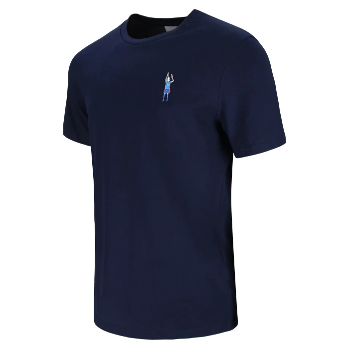AZZURRI CAMPIONI! TACCHETTEE X ITALIA FIGC BLUE T-SHIRT