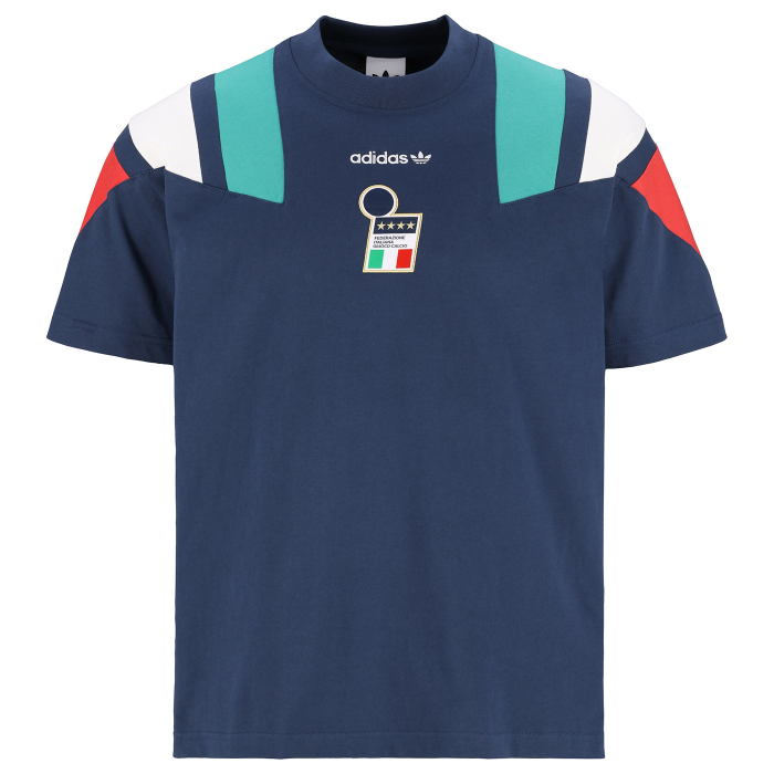 ITALY FIGC BLUE EQUIPMENT T-SHIRT