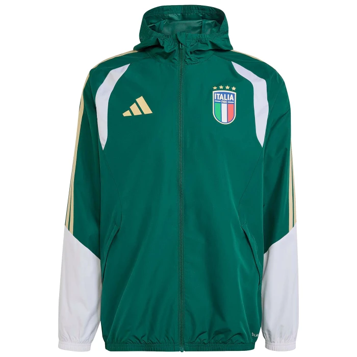 ITALY FIGC GREEN ALL WEATHER JACKET 2026