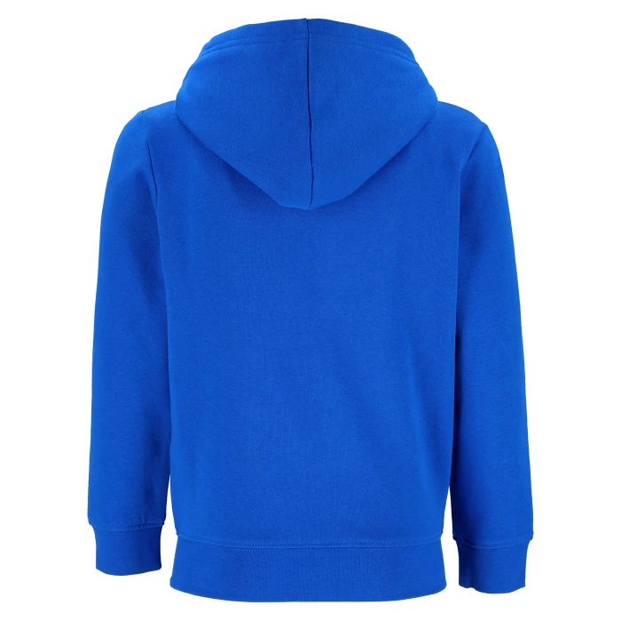 ITALY FIGC KIDS BLUE HOODED ZIP LOGO