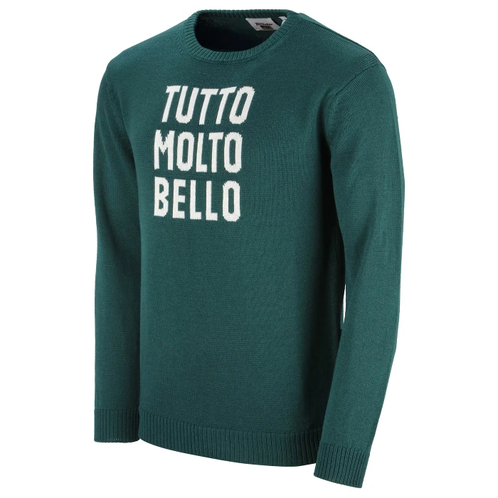 TACCHETTEE X ITALIA FIGC GREEN "TUTTO MOLTO BELLO" SWEATER